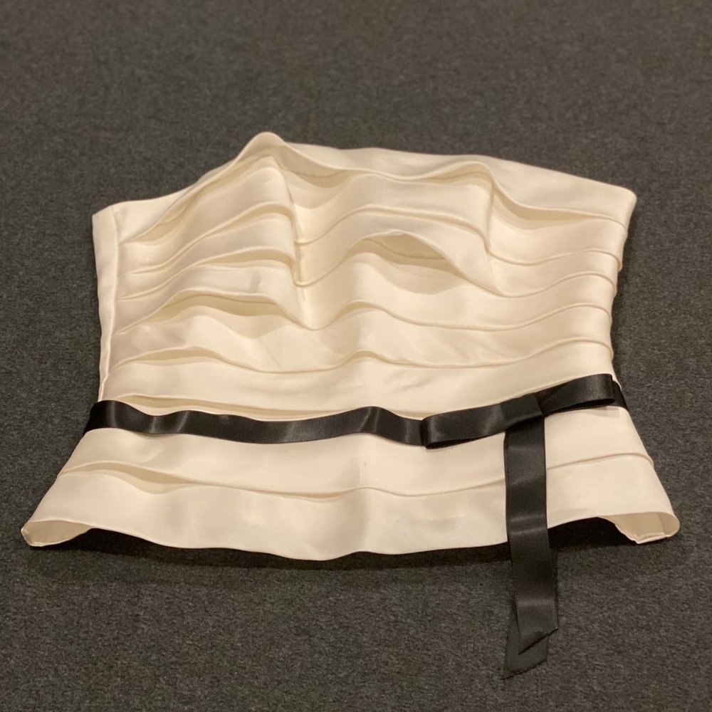 White Silk Corset